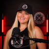 Woman wearing the TRLT Richardson 112 black trucker hat