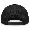 Rear view of Richardson 112PFP Sable Duck hat with black mesh and snapback